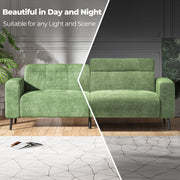 81" Oversized Loveseat Spring Cushion Sofas, Green Chenille