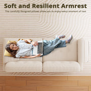 79" 2-Seater Modern Couch, Apartment Lounge,Beige