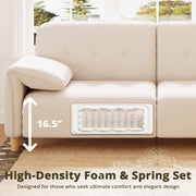 79" 2-Seater Modern Couch, Apartment Lounge,Beige