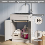 ANCTOR 24 Inch Laundry Sink with Cabine