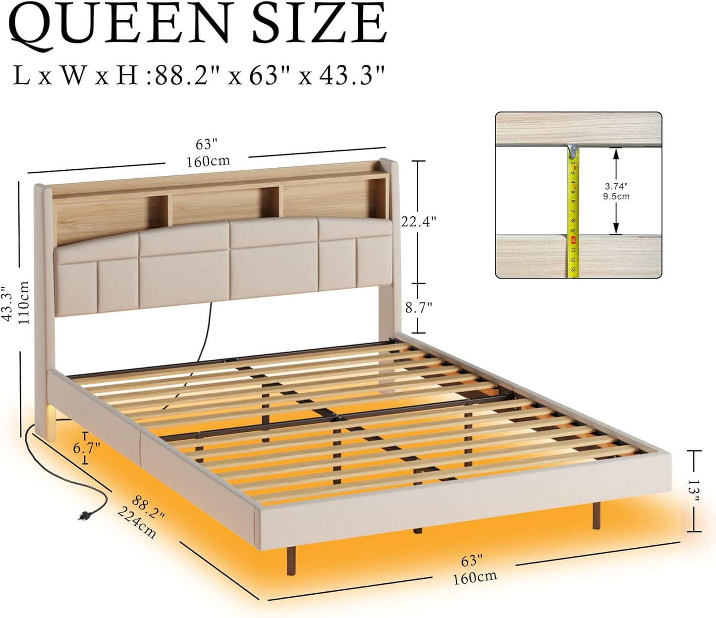 Floating Bed Frame