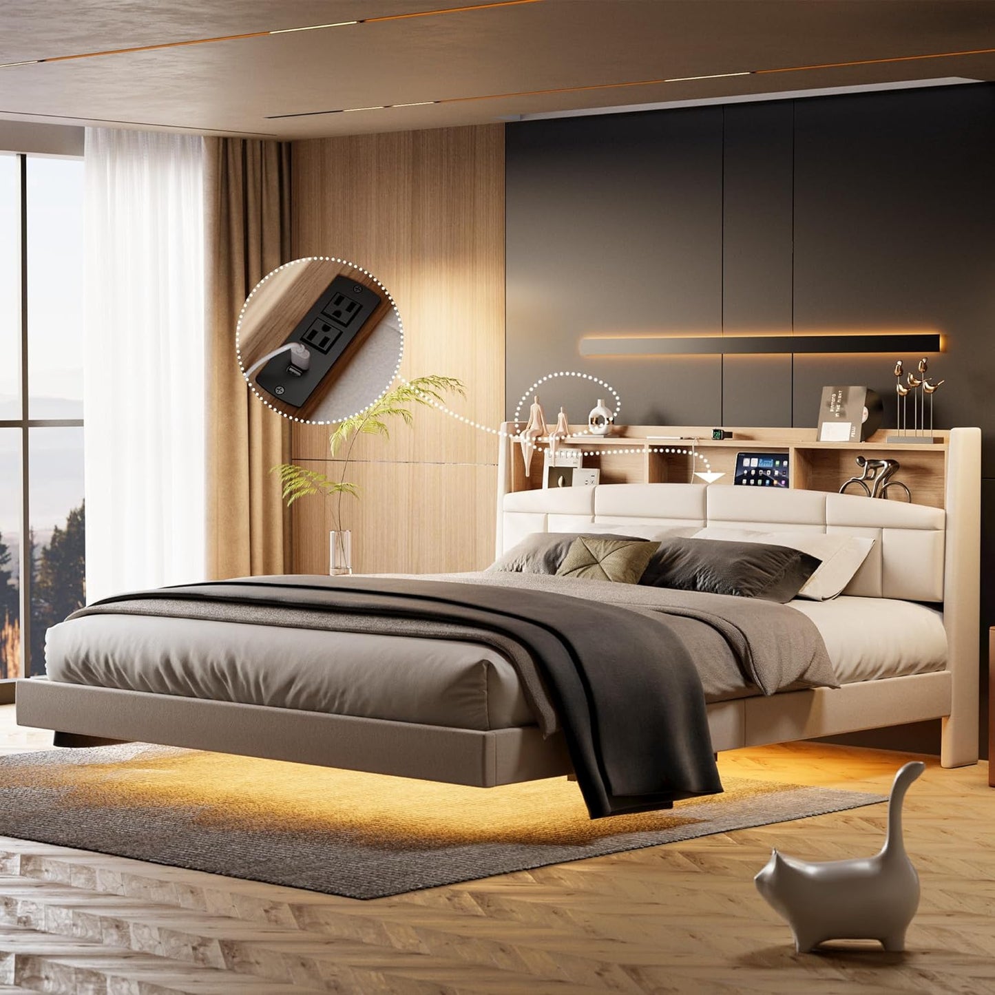 Floating Bed Frame