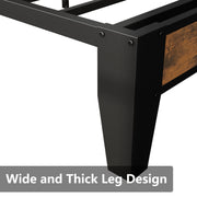 Twin Bed Frames, Storage Headboard with Outlets