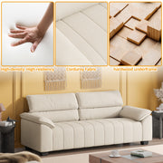 82.7" Sofa, Comfy Sofa Couch with Deep Seats,Beige