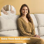 82.7" Sofa, Comfy Sofa Couch with Deep Seats,Beige