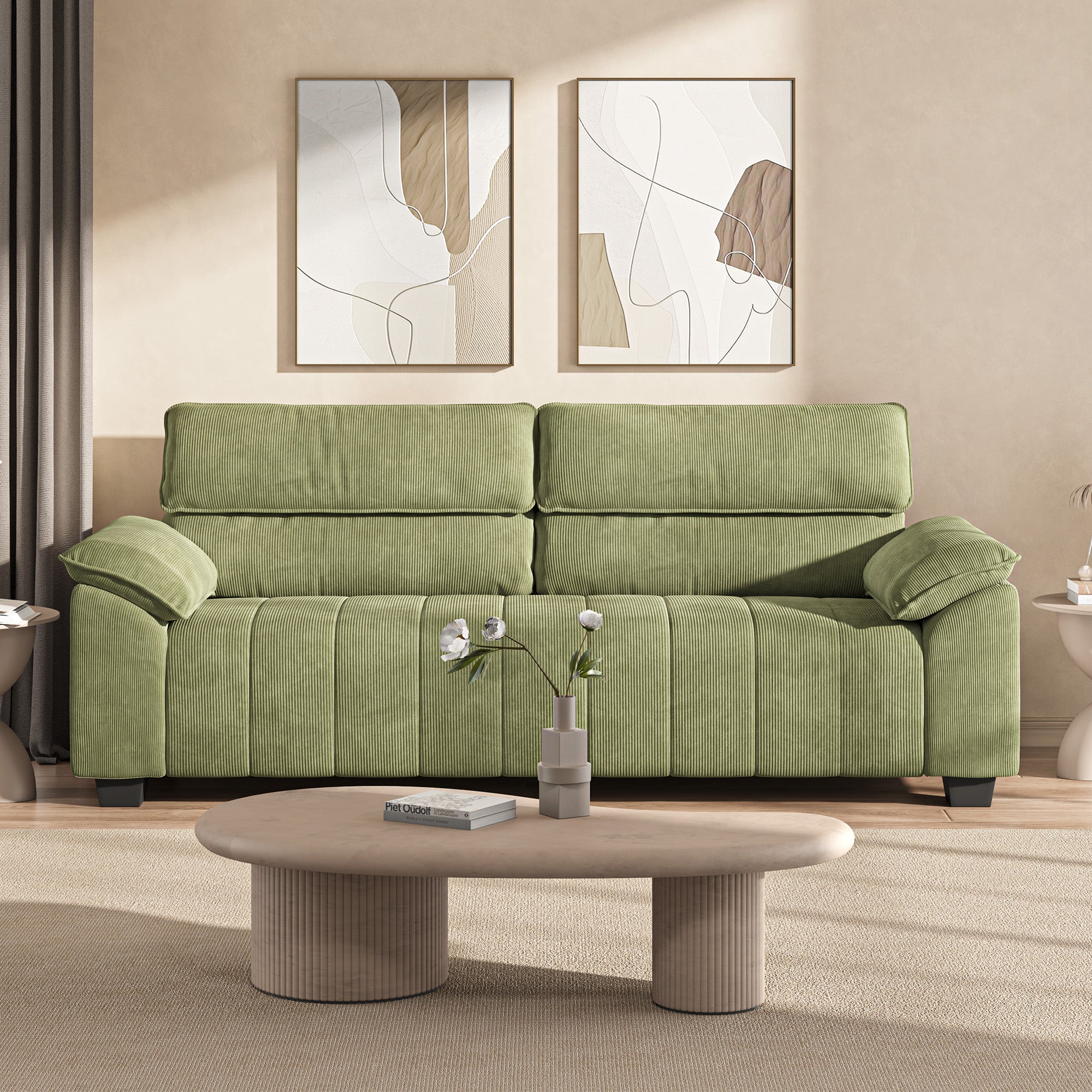 82.7" Sofa, Comfy Sofa Couch with Deep Seats,Green