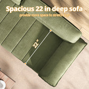 82.7" Sofa, Comfy Sofa Couch with Deep Seats,Green