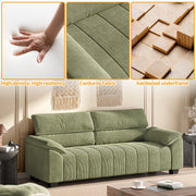 82.7" Sofa, Comfy Sofa Couch with Deep Seats,Green