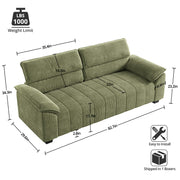82.7" Sofa, Comfy Sofa Couch with Deep Seats,Green