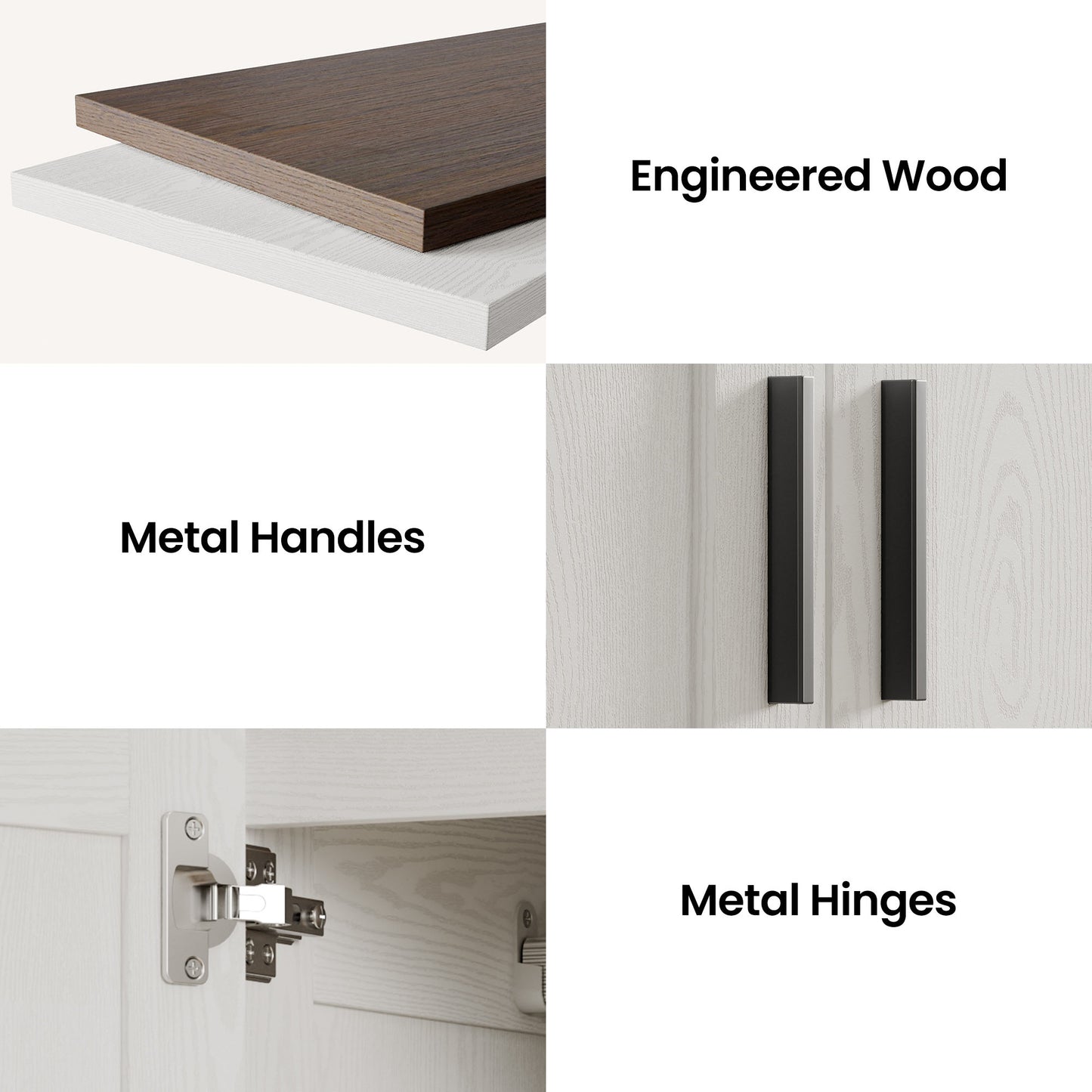 Freestanding Wardrobe Closet 70.6" H, Tall Armoire Wardrobe Closet 3 Doors with Hanging Rod, Drawers, Adjustable Cube Shelves and a Closed Cabinet Organizer Modern Bedroom Clothes Cabinet