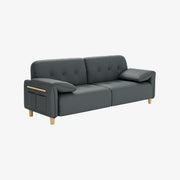 79" 2-Seater Modern Couch, Apartment Lounge,Dark Grey
